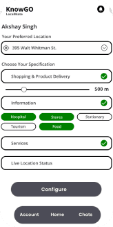 Task exploration interface